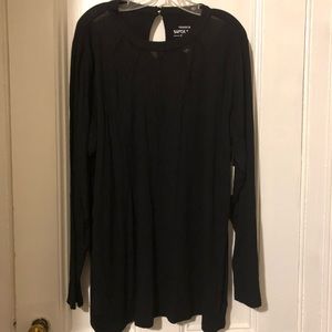 Black long sleeve top